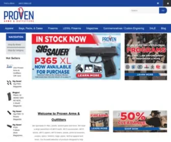 Provenoutfitters.com(Proven Arms and Outfitters) Screenshot