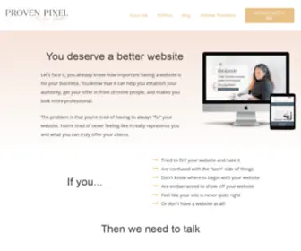 Provenpixeldesigns.com(Proven Pixel Design Studio) Screenshot
