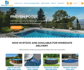 Provenpools.com(Build and order your pool kit online) Screenshot