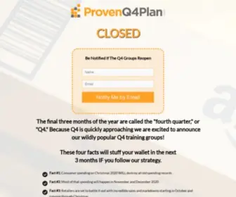 Provenq4Plan.com(Proven Q4 Plan Success GroupsProven Q4 Plan) Screenshot