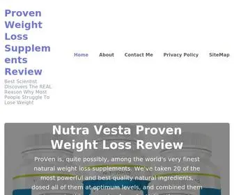 Provenweightlosssupplements.com(Proven Weight Loss Supplements Review) Screenshot