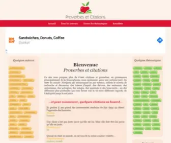 Proverbes-Citations.com(Proverbes et citations) Screenshot