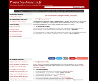 Proverbes-Francais.fr(Proverbes francais) Screenshot