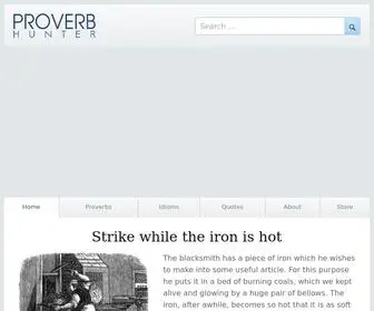 Proverbhunter.com(Collection of Proverbs with Explanation) Screenshot