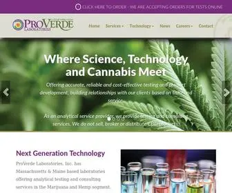 Proverdelabs.com(Cannabis & Hemp Testing Lab) Screenshot