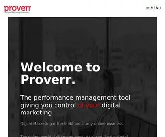 Proverr.com(Proverr Performance) Screenshot