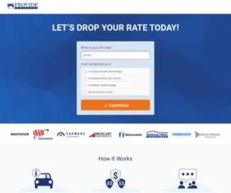 Provide-Insurance.com(Auto Insurance Quotes Online) Screenshot