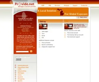 Provide.net(Plugs you into the information universe via a range of offerings for home and business) Screenshot