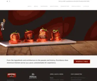 Providence-KC.com(Providence New American Restaurant) Screenshot