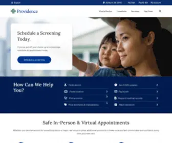 Providence.org(World-class health care with human connection) Screenshot
