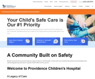 Providencechildrenshospital.com(Providence Children's Hospital in El Paso TX) Screenshot