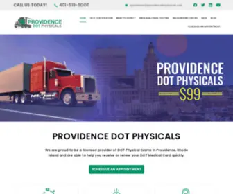 Providencedotphysicals.com(ProvidenceDOTPhysicals) Screenshot