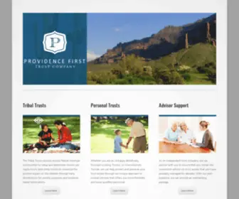 Providencefirst.com(Trust Company) Screenshot