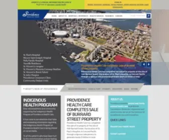 Providencehealthcare.org(Providence Health Care) Screenshot