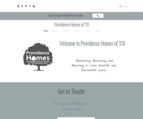 Providencehomesoftn.com(Home Remodeling) Screenshot