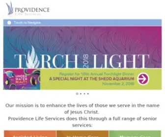 Providencelifeservices.com(Senior Living Services) Screenshot