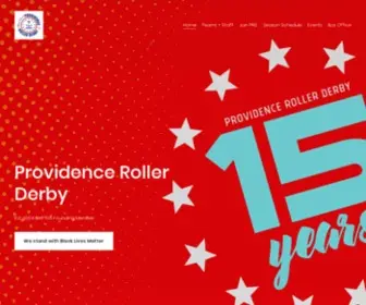 Providencerollerderby.com(Providence Roller Derby) Screenshot