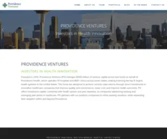 Providenceventures.org(Health care IT (including tech) Screenshot