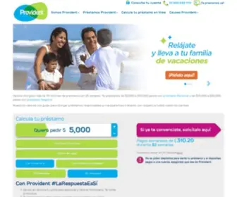 Provident.com.mx(Préstamos) Screenshot