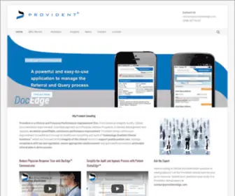 Providentedge.com(Provident healthcare consulting) Screenshot