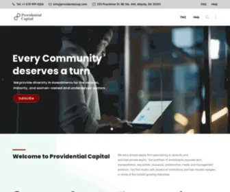 Providentialcap.com(Building a Better Future) Screenshot