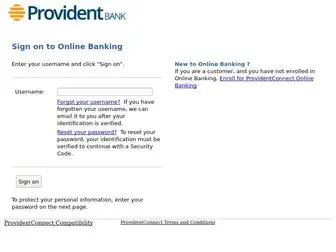 Providentnjolb.com(Online Banking) Screenshot