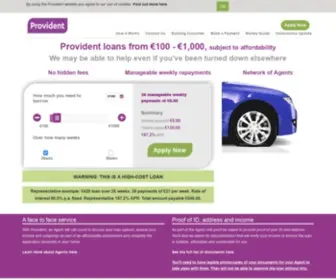 Providentpersonalcredit.ie(Provident) Screenshot