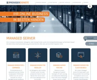 Providerdienste.de(Managed Hosting seit 1999) Screenshot