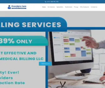 Providerscarebilling.com(Most affordable medical billing & coding services) Screenshot