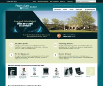Providianmedical.com(New & Used Portable Ultrasound Machines and C) Screenshot