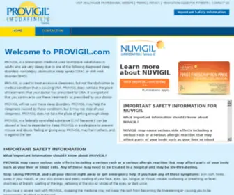 Provigil.com(PROVIGIL® (modafinil)) Screenshot