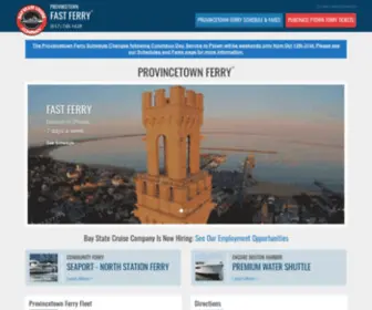 Provincetownfastferry.com(Bay State Cruise Company) Screenshot