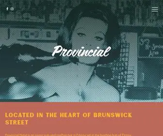 Provincialhotel.com.au(The Provincial Hotel) Screenshot