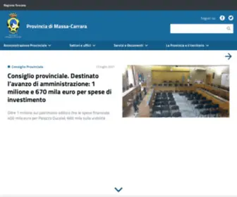 Provincia.ms.it(Portale della Provincia di Massa) Screenshot