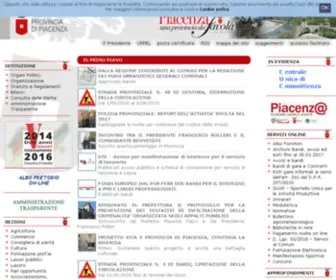 Provincia.pc.it(Provincia di Piacenza) Screenshot