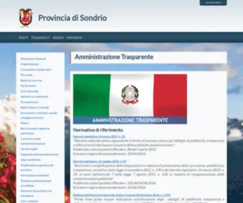 Provinciasondrio.gov.it(Amministrazione Trasparente) Screenshot