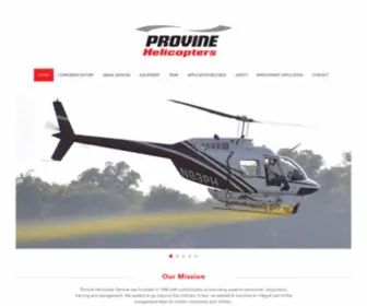 Provinehelicopters.com(Provine Helicopters) Screenshot