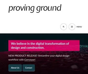 Provingground.io(Data-Driven Design, Computational Design, Consulting Services) Screenshot
