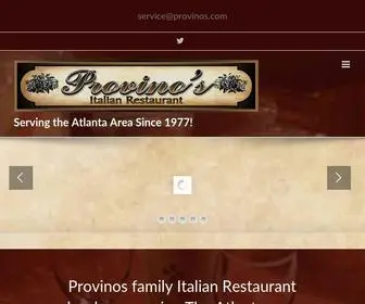 Provinos.com(Serving the Atlanta area since 1977) Screenshot