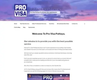 Provisapattaya.com(Pro Visa Pattaya) Screenshot