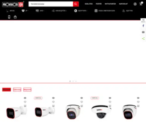 Provision-ISR.hu(CCTV és kamera webáruház) Screenshot