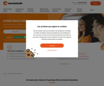 Provisionalmarmalade.co.uk(Learner Driver Insurance) Screenshot
