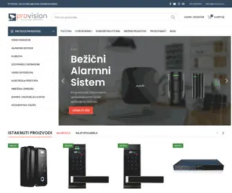 Provision.rs(ProVision je wodeći webshop kvalitetne sigurnosne opreme) Screenshot
