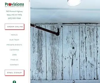 Provisionswatermill.com(Provisions Natural Foods Market) Screenshot