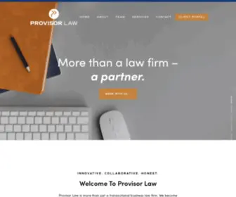 Provisorlaw.com(Provisor Law) Screenshot