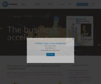 Provisors.com(A business networking organization) Screenshot