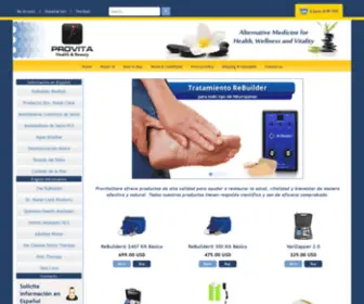 ProvitaStore.com(ReBuilder Medical & Hulda Clark Cleanses) Screenshot