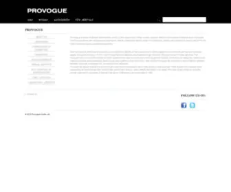 Provogue.com(Provogue) Screenshot