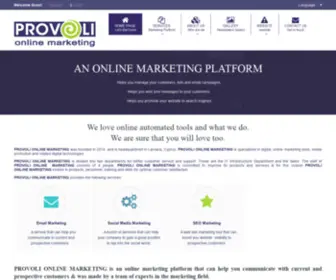 Provoli.org(Provoli Online marketing platform) Screenshot