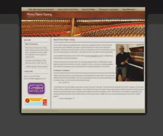 Provopianotuning.com(Provo Piano Tuning) Screenshot